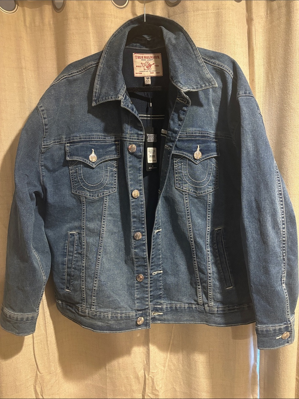 True Religion Denim Trucker Jacket in Blue Wash